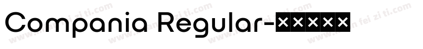 Compania Regular字体转换